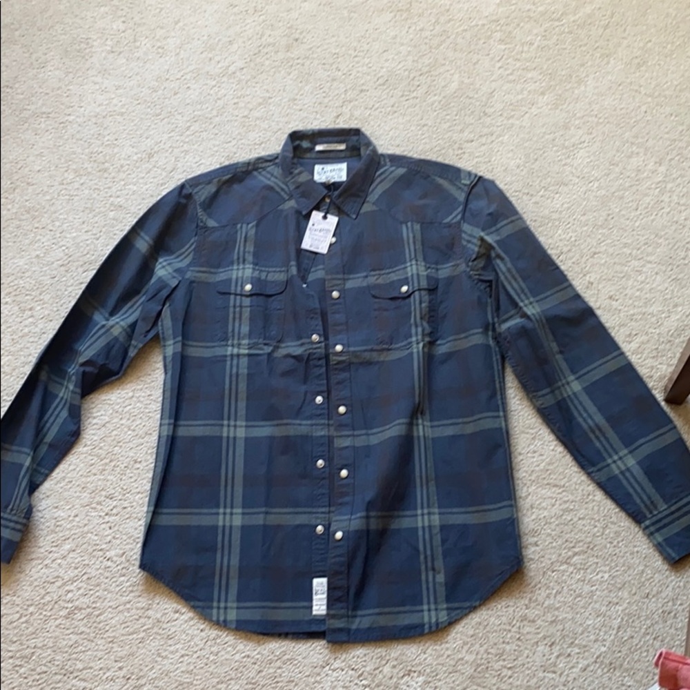 Classic fit long sleeve lucky brand shirt